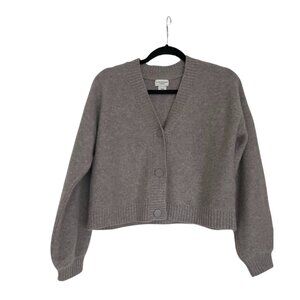 CLUB MONACO 100% CASHMERE CROPPED BOILED CASH CARDIGAN, size xs